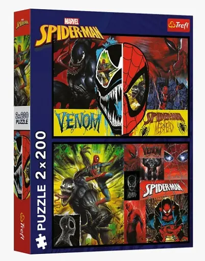 Пазли "Людина-павук: День і ніч. Марвел", 13314 Trefl , 2х200 елементів (5900511133141) - фото 1