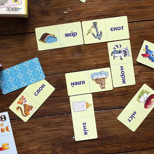 Навчальна настільна гра Доміно Звуковий ланцюжок НД019 дидактичний матеріал - фото 2