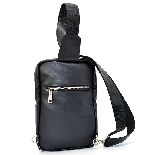 Кожаная мужская сумка через плечо TARWA 18.5х25.5х5 см sum0025378 - фото 4