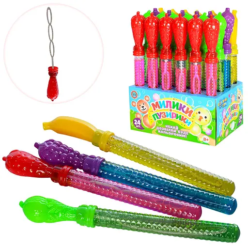 Мильні бульбашки 2825 меч, фрукти/ягоди, 25см (6200000004259) Фіолетовий - фото 2