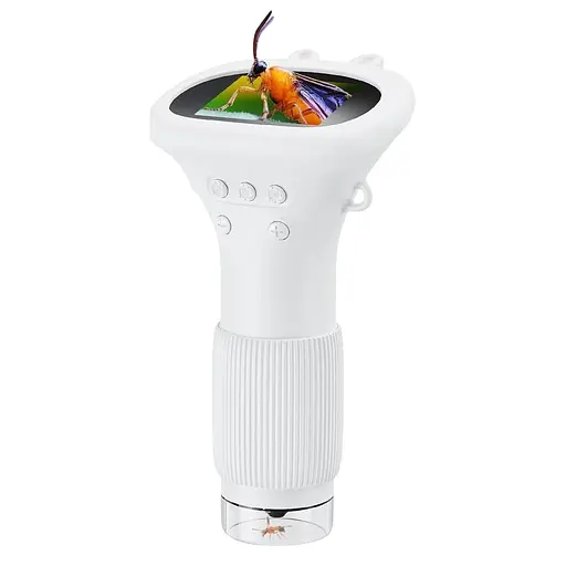 Портативний мікроскоп для дітей з 2-дюймовим HD-екраном, мінілупа зі збільшенням 1000x з підсвіткою - фото 2