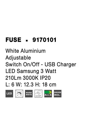 Бра Nova Luce FUSE 9170101 - фото 8