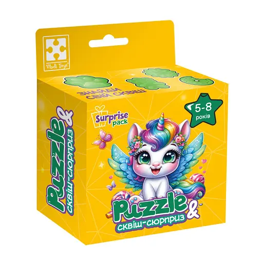 Дитячі пазли з сюрпризом "Єдиноріжка"1 Vladi Toys VT8030-01, 180 деталей - фото 1