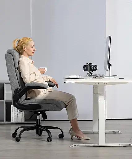 Офисное кресло GT Racer серое (B-3021 Fabric Gray) - фото 8