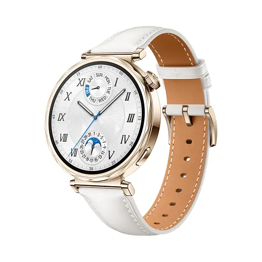 Смарт-годинник Huawei WATCH GT 5 41mm White Leather (55020DJT) - фото 2