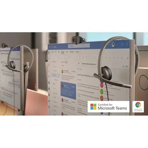 Наушники Logitech гарнитура специализированная H570e Corded Stereo USB-C (981-001431) черная - фото 6