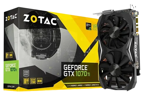 Видеокарта GeForce GTX 1070 Ti 8GB Zotac Bulk (ZT-P10710J-10B) Б/У - фото 1