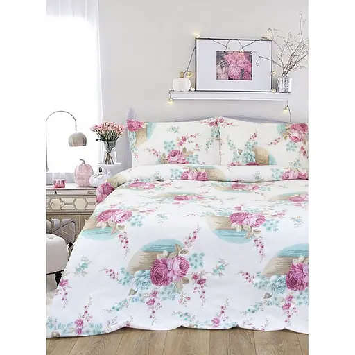 Комплект постельного белья Iris Home Peony Евро Разноцветный 000165398