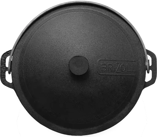 Котел чугунный туристический 6 л с крышкой и чехлом - фото 10