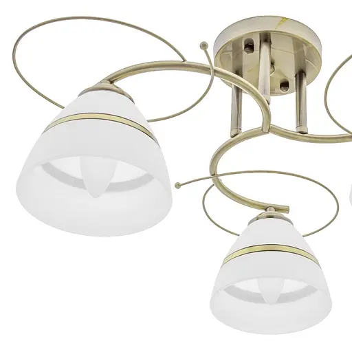 Люстра стельова Brille в спальню E27 60W BZ (LK-586C/3) - фото 5