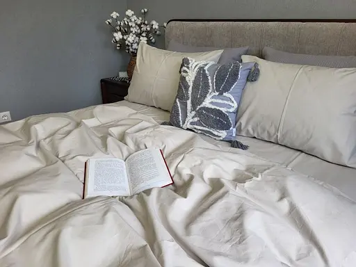 Комплект постельного белья темно-бежевый бязь - двуспальный - фото 3