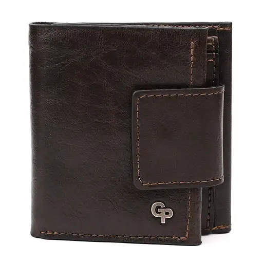Кожаный мужской кошелек Grande Pelle 11х11.5х2.5 см nsa0001215 - фото 1