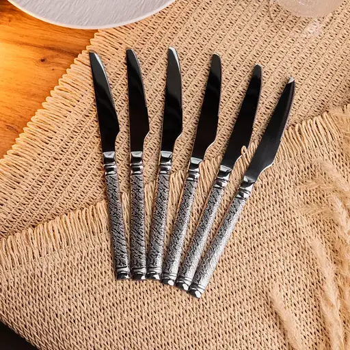 Набор ножей для стейка Yiwu 6 штук из нержавеющей стали 23 см комплект ножи кухонные принадлежности HP-16978-09 - фото 2