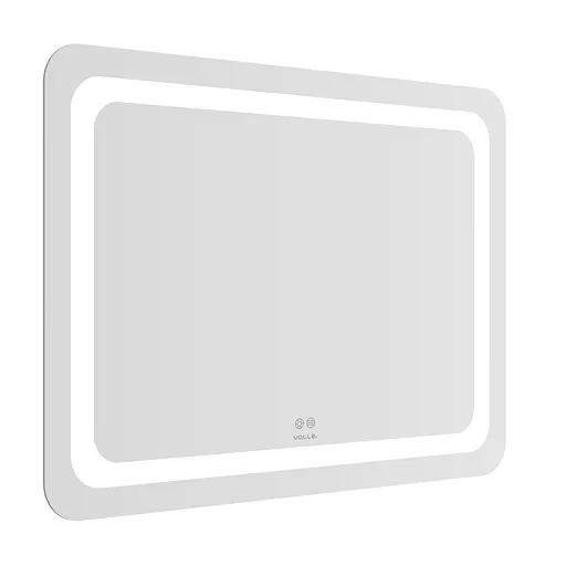 Дзеркало Volle Luna Tanga прямокутне 100x70 см, з підсвічуванням по контуру, з підігрівом, сенсорним вимикачем хром 1648.52141700, Хром - фото 2
