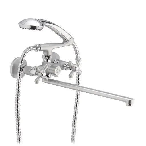 Смеситель для ванны Haiba Dominox 140 матовый HB0063 Satin - фото 1