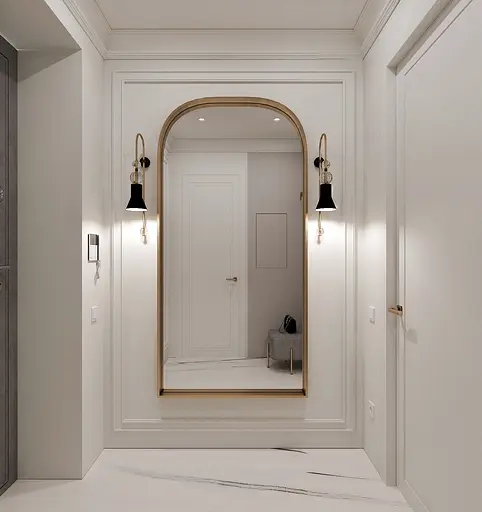 Настінний світильник, бра ARCH PikArt арт. 9302 Золотистий 2 шт - фото 2