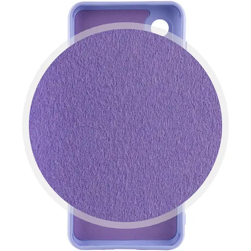 Чохол Silicone Cover Lakshmi Full Camera (A) для Samsung Galaxy A03 Core Бузковий / Dasheen - фото 3