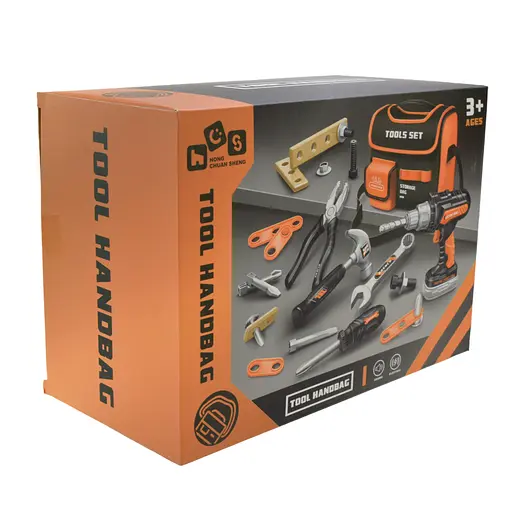 Дитячий набір інструментів 778-74, звук, 25 елементів, дриль, інструменти, в сумці, в коробці (6967068401900) - фото 3