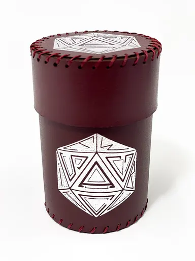 Настільна гра Планета Ігор Чаша для кубиків D20 (бургунді) (Dice cup D20 burgundy) (pi-dc006)
