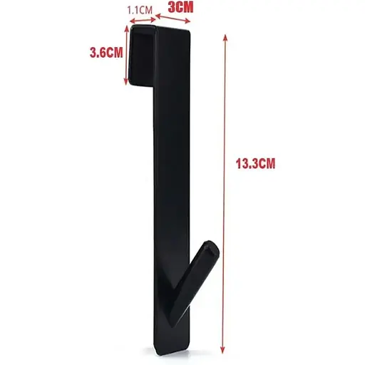 Гачок для рушників Nett GB-13 навісні чорний металевий - фото 5