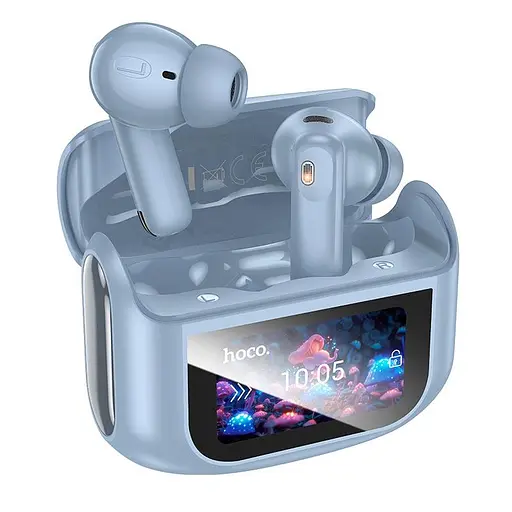 Навушники Hoco Sandy true wireless ANC+ENC noise reduction touch screen BT headset EQ21 BT5.4, 40/400mAh, 7h - фото 3