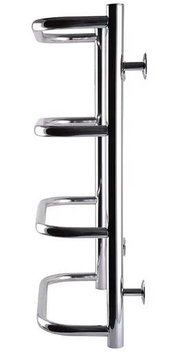 Водяна рушникосушка Unio LS W 600-400-4 Драбинка Скоба, Хром - фото 3