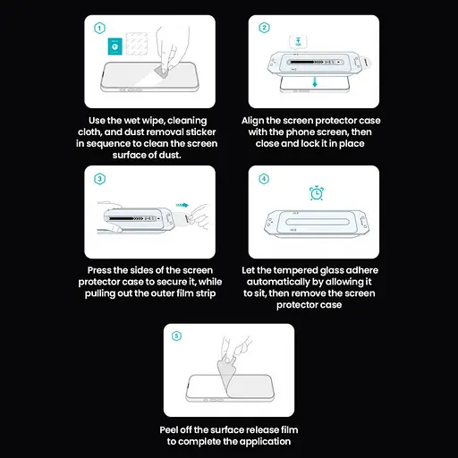 Захисне скло Nillkin CP+PRO для Apple iPhone 16 Pro 6.3 + аплікатор Чорний - фото 6