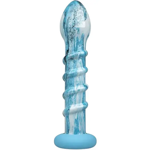 Скляний дилдо Gildo - Ocean Wave Glass Dildo