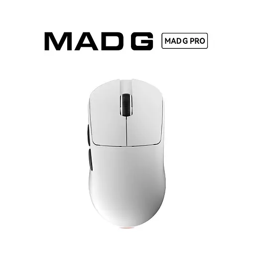 Игровая беспроводная мышка Madlions Mad G Pro / Сенсор PAW3395 / 26000 DPI / White - фото 2