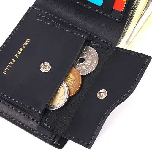 Кожаный портмоне Grande Pelle 11.5х9х2.5 см acs0023993 - фото 5