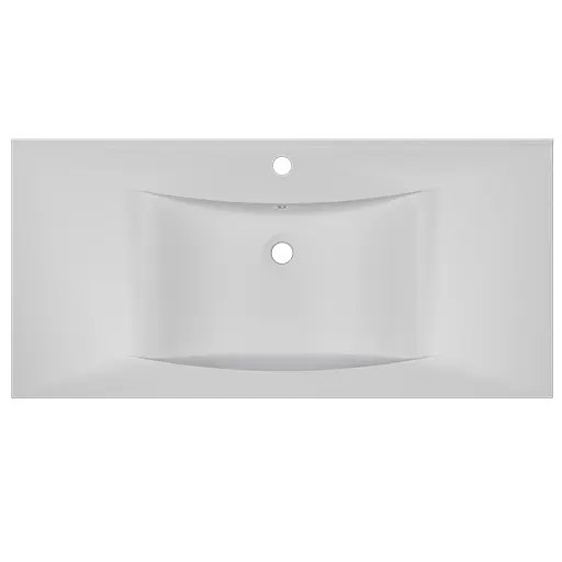 Раковина глянцева врізна Amidicon Liza 100 1002x480 з литого каменю LIZA_100_HL, Білий - фото 4