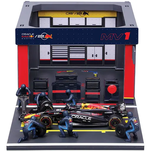 Игровой набор Bburago Pit Pass Oracle Red Bull Racing RB20 1:43 (18-38453 (#1))