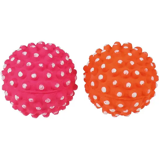 Игрушка для собак Tatrapet Dental Gum мячик-ежик с шипами резиновый 7.2 см в ассортименте