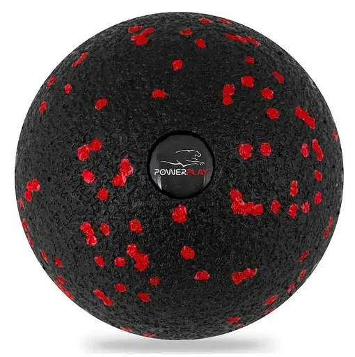 Массажный мяч PowerPlay PP-4350 Epp Massage Ball (d8) Черно/Красный (PP-4350_Red_d8) - фото 1