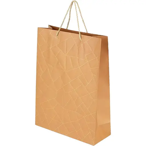 Пакет подарунковий 1866L Коричневий - фото 1