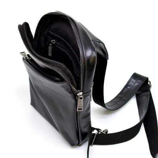 Кожаная сумка-слинг Tarwa 27.5х18х4 см sum0025562 - фото 7