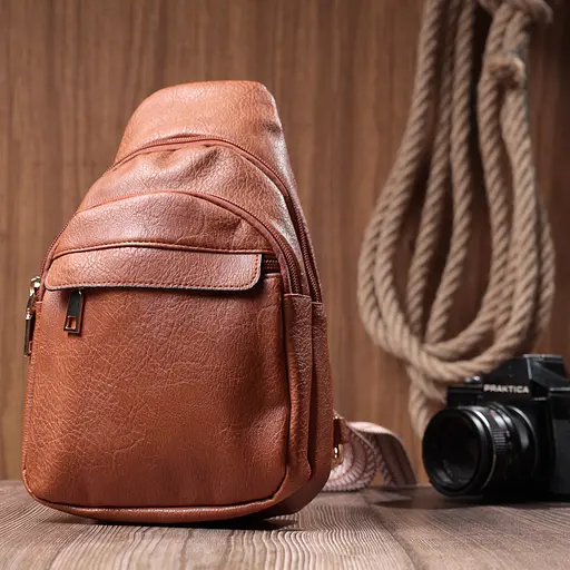 Женская сумка Vintage через плечо с отверстием для наушников из экокожи 17х27х6.5 см sum0026980 - фото 10