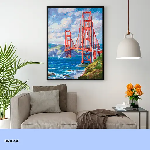 Алмазна мозаїка 99IDEAS "Міст" 40*50 см, GF2966 - фото 3