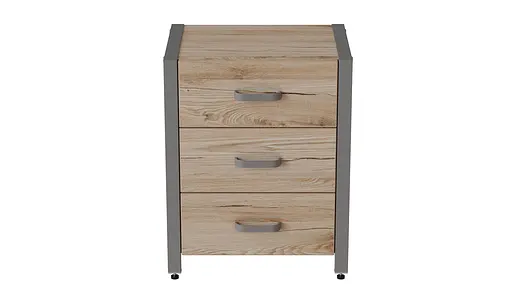 Тумба универсальная Ferrum-decor Вивьен 3 50x41x40 серый ДСП Дуб Сан-Марино 16мм (FRD-104197) - фото 7