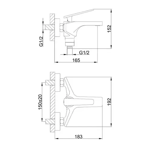 Змішувач для ванни Frap F3258 - фото 8