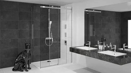 Душевая кабина Rea Nixon 90x140 P chrome REA-K5011 + REA-K5007, Правая, прозрачная, хром - фото 4