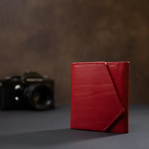 Кожаный женский кошелек Grande Pelle 9.5х10х1.5 см acs0018767 - фото 7