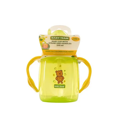 Поильник с силиконовым спаутом и ручками 5003P 250 мл - фото 2