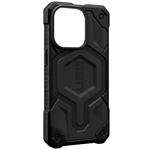 Чохол ударостійкий UAG Monarch Pro with MagSafe Leather для Apple iPhone 15 Plus/14 Plus 6.7 Чорний - фото 6