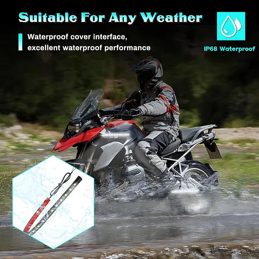 Світлодіодна стрічка Alopee 6 шт. водонепроникна 32 см біле світлодіодне підсвічування - фото 5