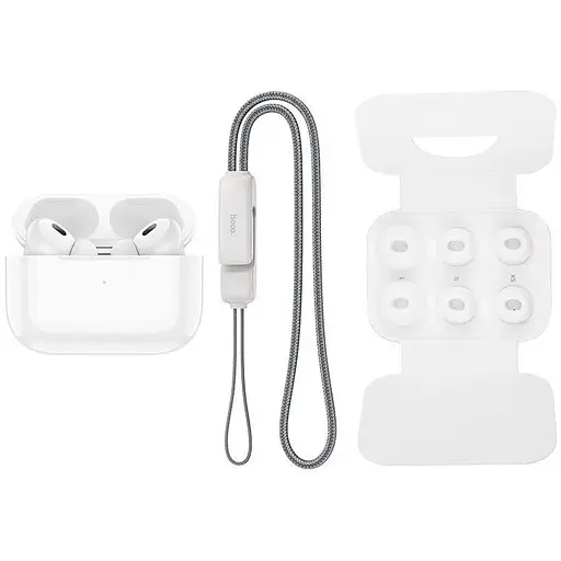 Бездротові навушники Hoco EW49 TWS Bluetooth 5.3 з мікрофоном, бездротовою зарядкою, вакуумні, білі