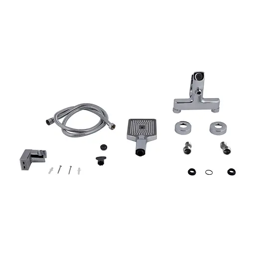 Смеситель для ванны Qtap Aries (c душевым гарнитуром) QTARI259CRM45559 Chrome - фото 5