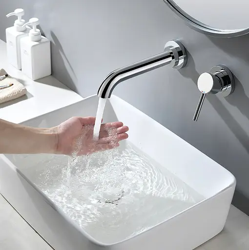 Смеситель для умывальника Rea Lungo Long + Box хром скрытого монтажа хром REA-B0369 Хром - фото 9