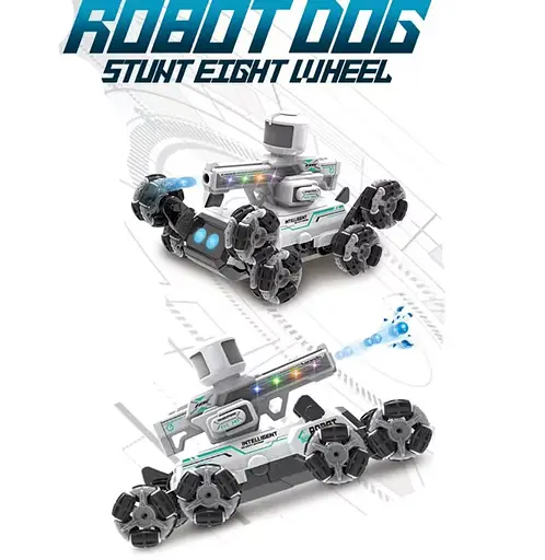 Танк на радіокеруванні, 2.4G, 27 см, стріляє водяними кулями, музика, USB, YL-115 (В асортименті) - фото 3