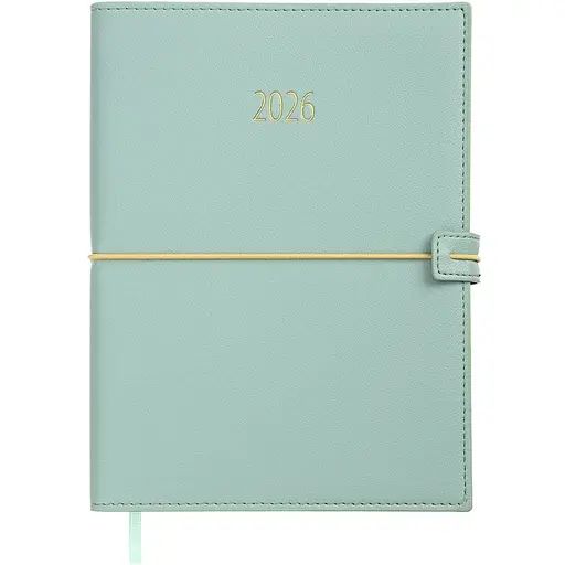 Щоденник датований Buromax Pandora 2026 A5 штучна шкіра м'ятний (BM.21141-38)